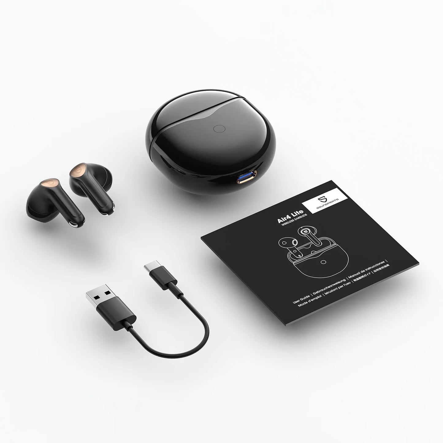 SoundPEATS Air4 Lite Bluetooth 5.3 Wireless Earphone Hi-Res Audio AI call Noise Reduction Eearbuds