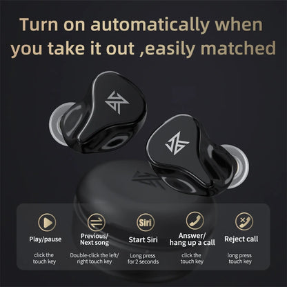 KZ Z1 Pro Wireless Headphones Touch Control Noise Cancelling Bluetooth-Compatible 5.2