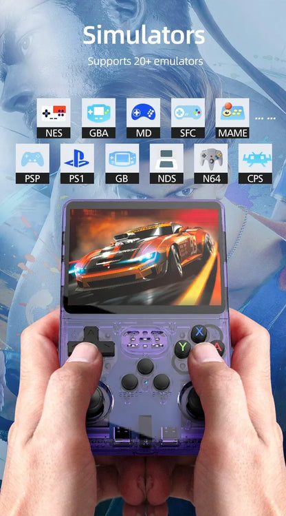 R36S Handheld Game Console with 3.5" IPS Display | Portable Linux-Based Gaming Device