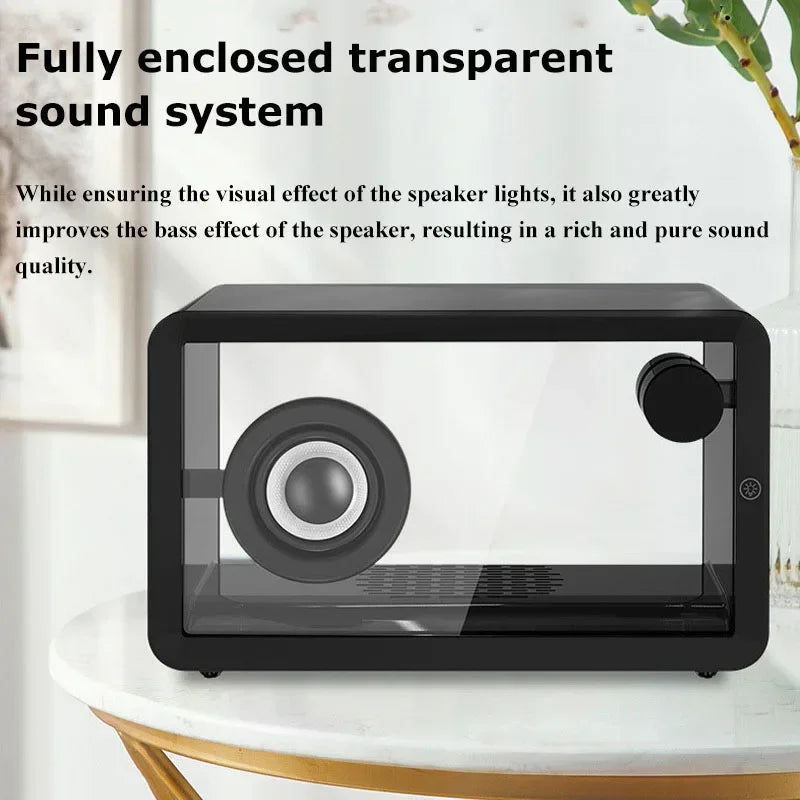 Portable Wireless Bluetooth Speakers Transparent Organic Glass Hi-fi Sound