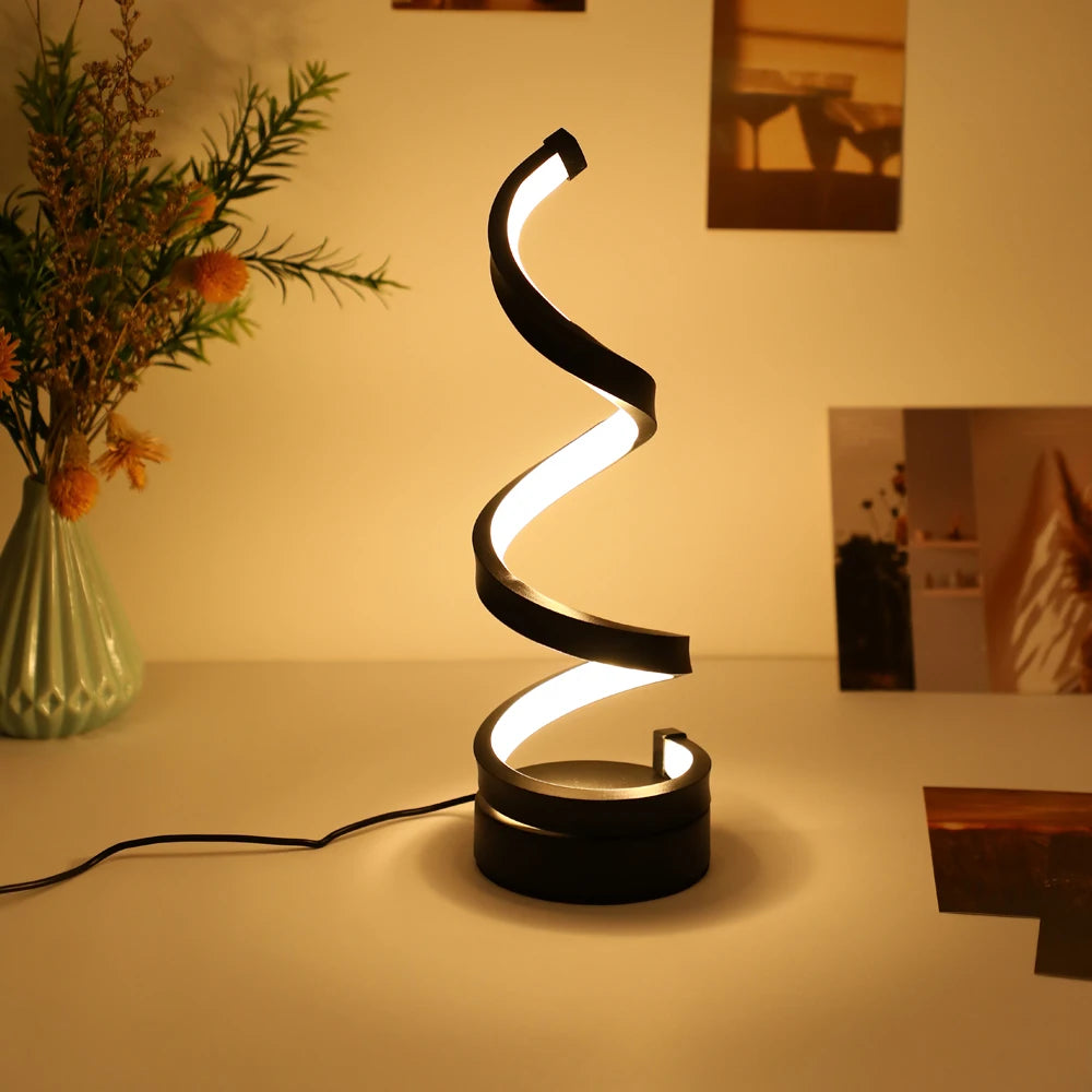 Decorative Table Lamp  Modern Simple Table  Bedroom Bedside Desk Creative Art