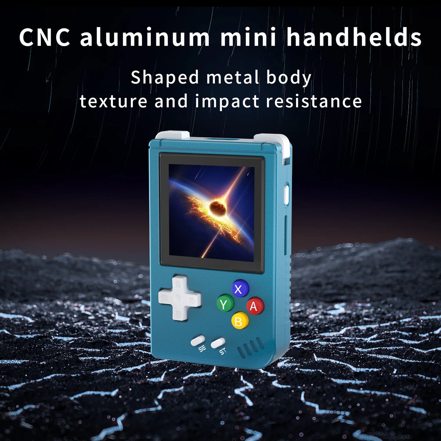 Nano Retro Mini Handheld Game Console – 1.54" IPS Screen, 64GB Storage, Aluminum Alloy Build