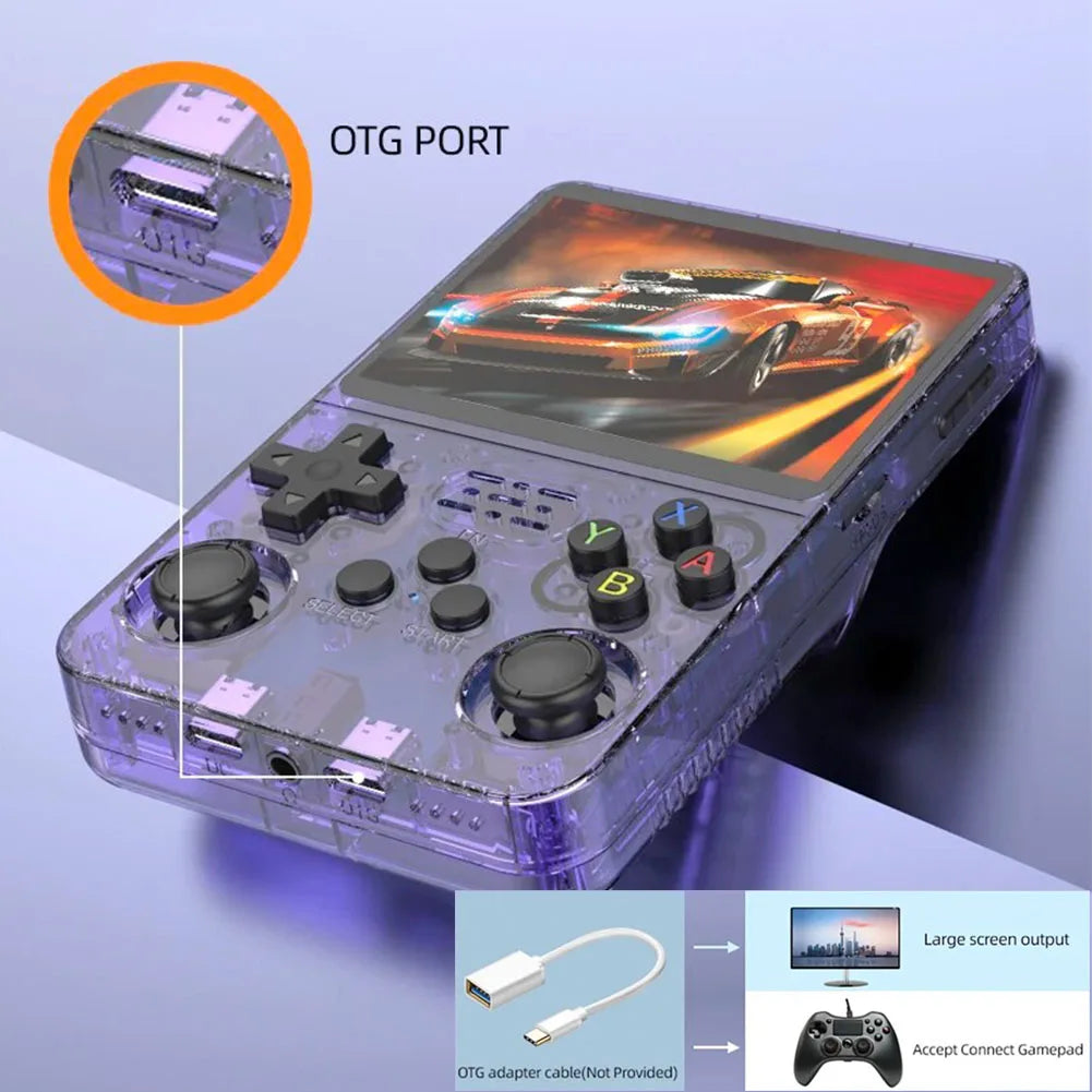 R36S Handheld Game Console with 3.5" IPS Display | Portable Linux-Based Gaming Device