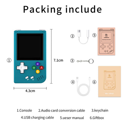 Nano Retro Mini Handheld Game Console – 1.54" IPS Screen, 64GB Storage, Aluminum Alloy Build