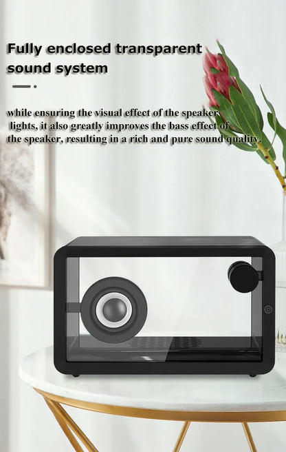 Portable Wireless Bluetooth Speakers Transparent Organic Glass Hi-fi Sound