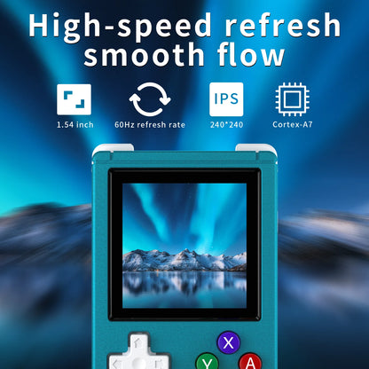 Nano Retro Mini Handheld Game Console – 1.54" IPS Screen, 64GB Storage, Aluminum Alloy Build