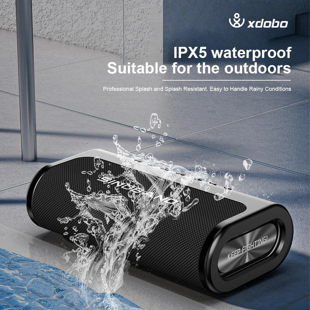 Wireless Bluetooth Speakers, 80W Waterproof Speaker with Powerful Bass Power Bank Function