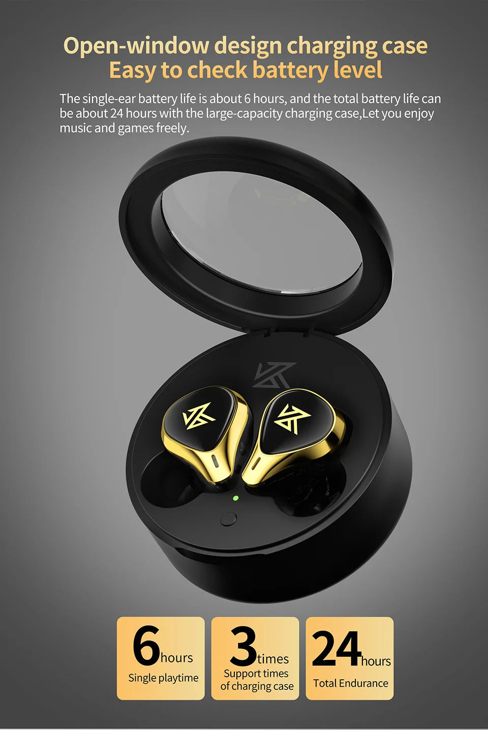 KZ SA08 PRO 8BA Units TWS Bluetooth 5.2 Earphone True Wireless Earbuds Touch Control Noise Cancelling