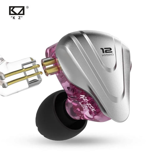 KZ ZSX Terminator Metal Headset 5BA 1DD Hybrid 12 drivers HIFI Bass