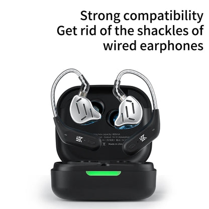 KZ AZ09 HD Bluetooth 5.2 Wireless Upgrade Cable Earphones Headset Ear Hook With Charging Case