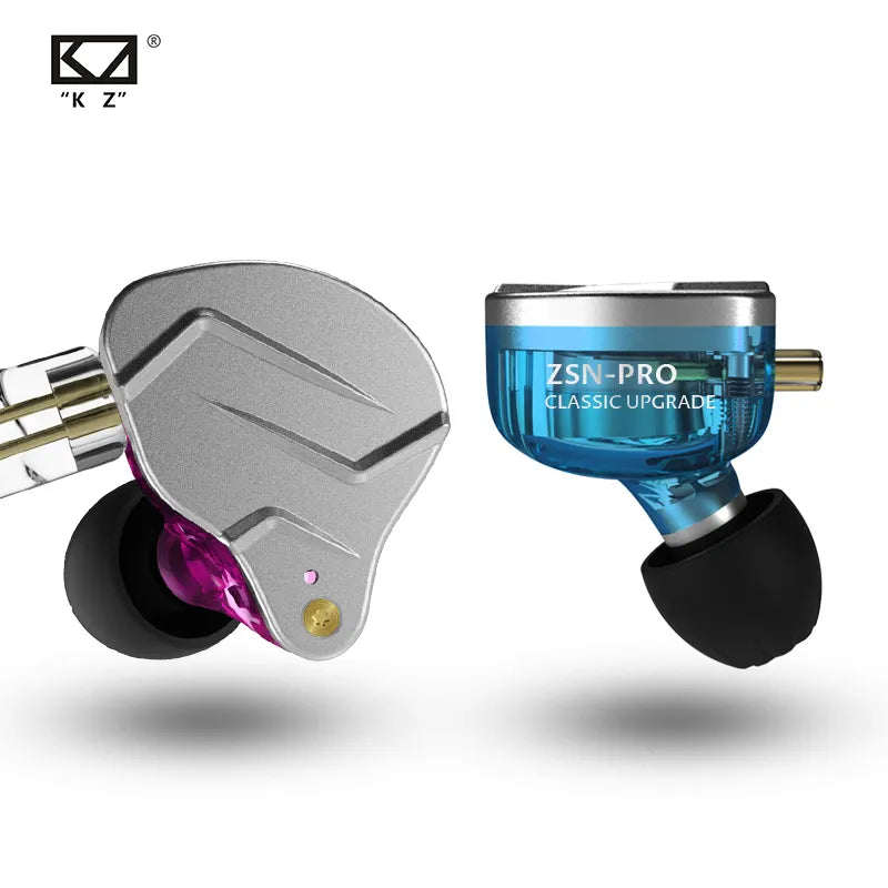 KZ ZSN PRO In Ear Earphone 1BA 1DD Hybrid Drive HIFI