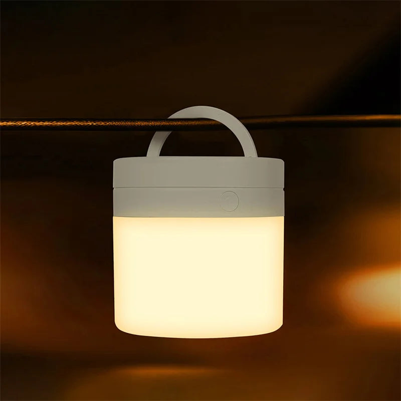 Table Lamp, Touch Dimmable Night Light, Portable USB Rechargeable Color Changing