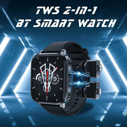 T22 Smartwatch with 1.83-inch HD Display & TWS Wireless Earbuds – Health Monitoring, Heart Rate, Blood Pressure Tracker for Men & Women