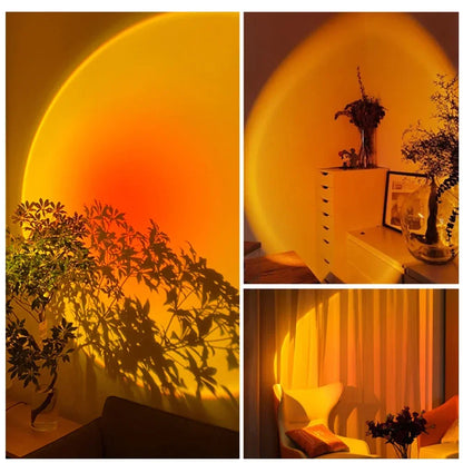 Rainbow Projection Sun Lamp Table Night Light Sunset Lamp