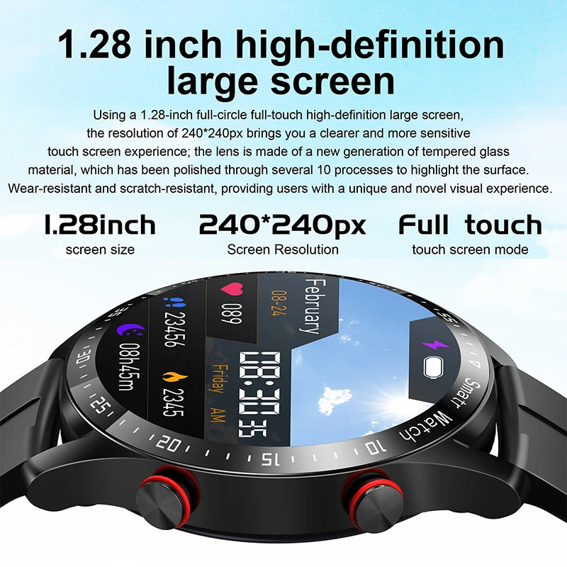 Smartwatch with Bluetooth Calls, Health Monitoring, Blood Pressure, and Fitness Tracking – Waterproof