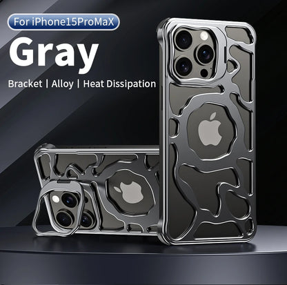 Luxury Magnetic   Phone Case For iPhone 14 13 15 Pro Max Shockproof Metal Cover