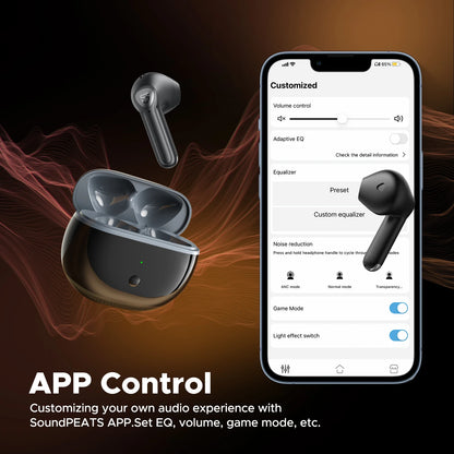 SoundPEATS Air3 Deluxe HS Bluetooth 5.2 Earphones Hi-Res Audio Wireless Earbuds with LDAC Codec, in-Ear Detection,App Support