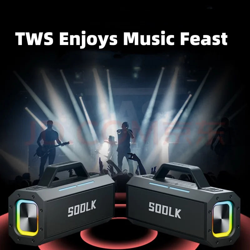 SODLK S520 150W High Power Wireless Bluetooth Speaker with 6.5MM Audio Interface Is Used for Devices Such as Guitar Blowpipes