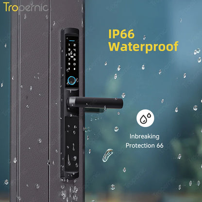 Waterproof Tuya zigbee Biometric Fingerprint Door Locks Electronic Smart door lock