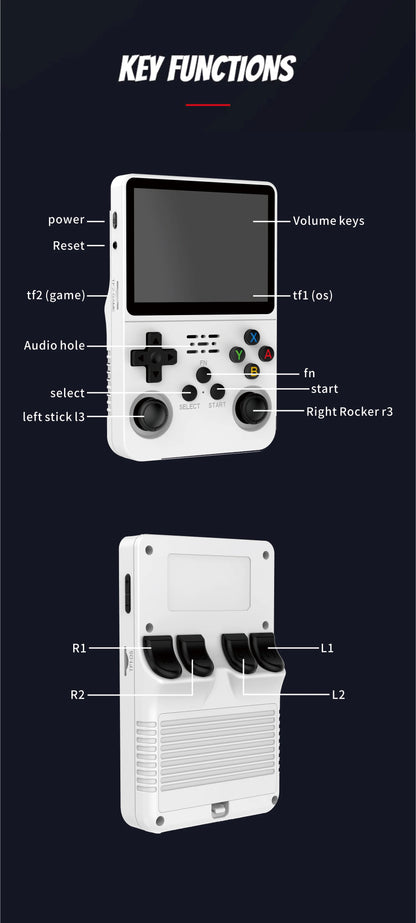 R36S Handheld Game Console with 3.5" IPS Display | Portable Linux-Based Gaming Device