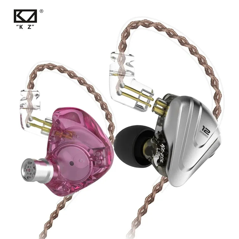 KZ ZSX Terminator Metal Headset 5BA 1DD Hybrid 12 drivers HIFI Bass