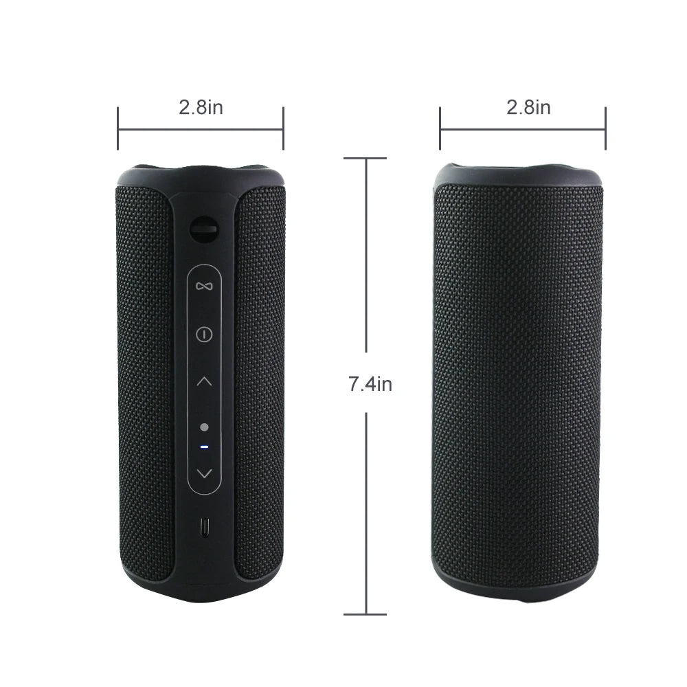 WISETIGER P3 Portable Bluetooth Speaker 30W Outdoor IPX7 Waterproof Wireless  BT5.3 RGB Light TWS Connection