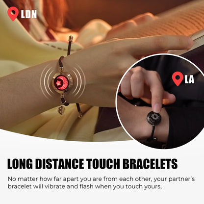 Totwoo Long Distance Touch Bracelets: Illuminate and Connect with Your Loved One Across the Miles