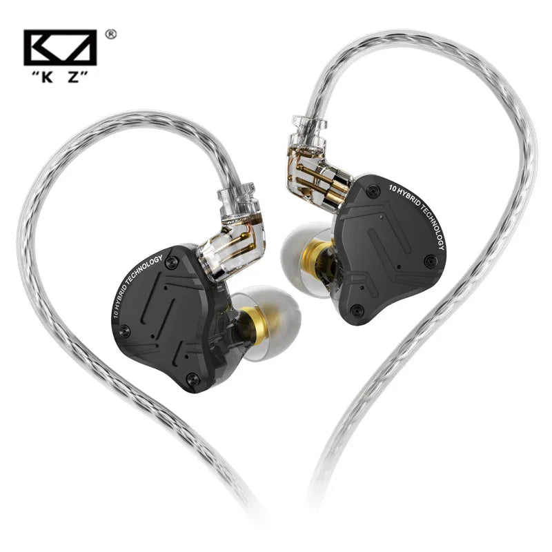 KZ ZS10 PRO X Metal Headset Hybrid drivers HIFI Bass Earbuds In-Ear