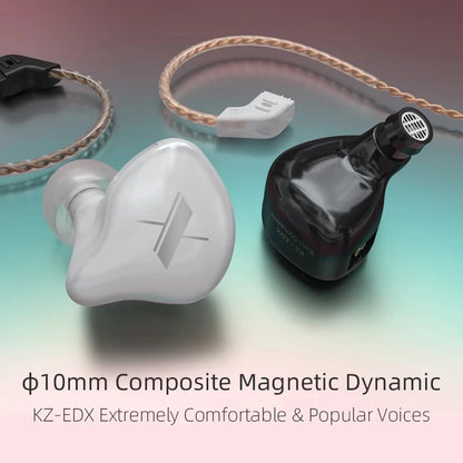 KZ EDX 1DD In Ear Earphones HIFI Bass Earbuds Monitor Earphones Sport Noise Cancelling