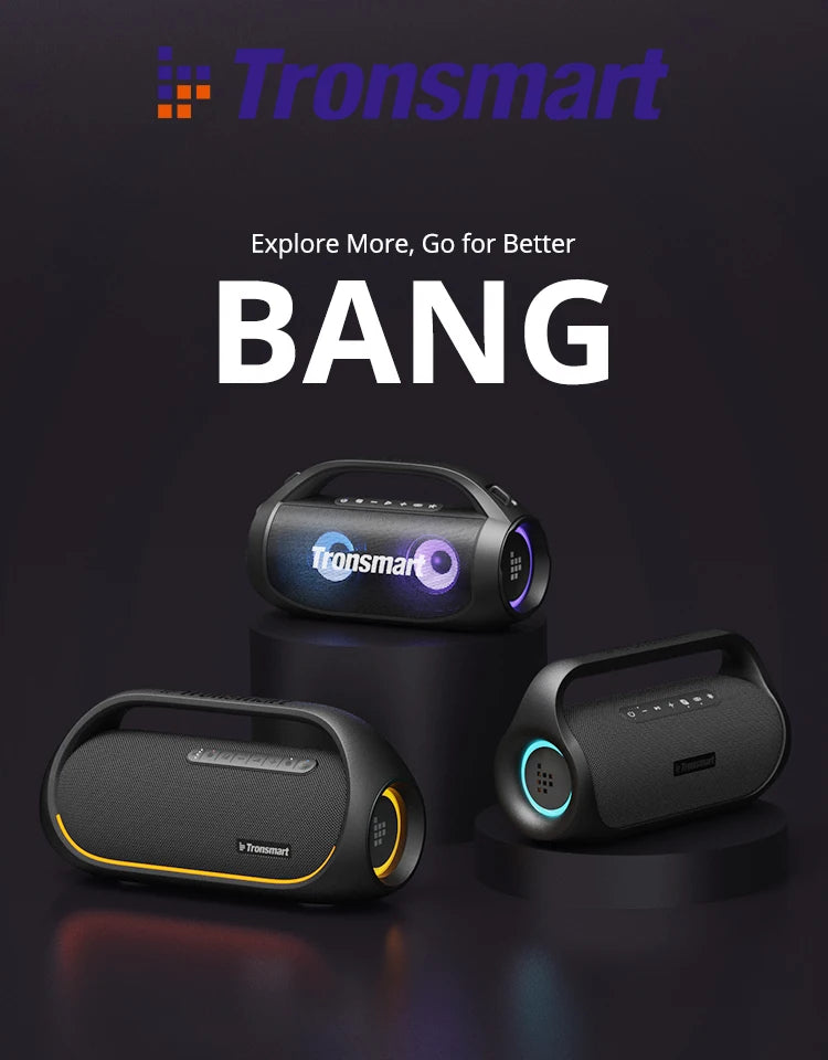 Tronsmart Bang Mini 50W Portable  Bluetooth Speaker Stereo Sound