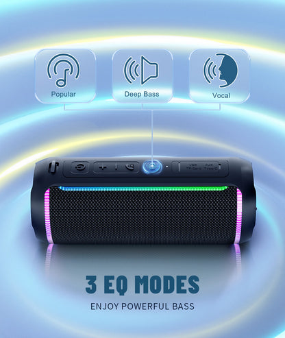 Portable Bluetooth Speakers X30 Bass Boost 40W Powerful Wireless IPX7 Waterproof Speaker with 6600mAh Battery USB/TF/AUX