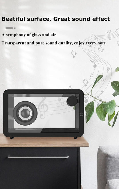 Portable Wireless Bluetooth Speakers Transparent Organic Glass Hi-fi Sound