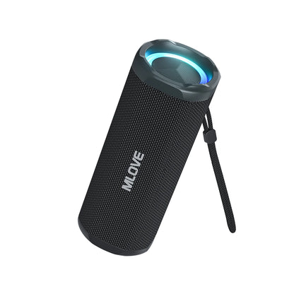 MLOVE P2 Bluetooth Speaker, Dual Speakers, RGB Lights, IPX7 Waterproof,