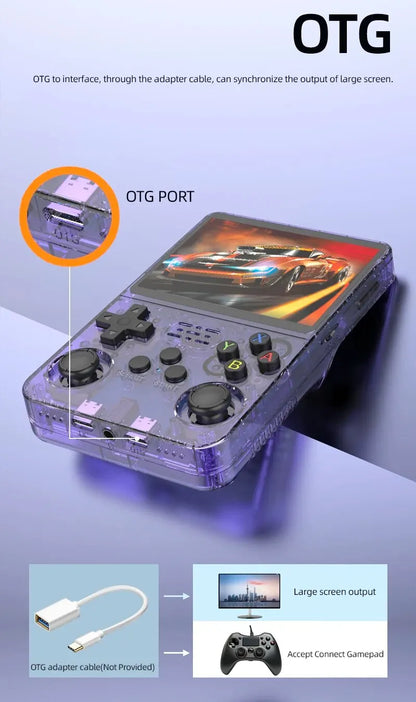 R36S Handheld Game Console with 3.5" IPS Display | Portable Linux-Based Gaming Device