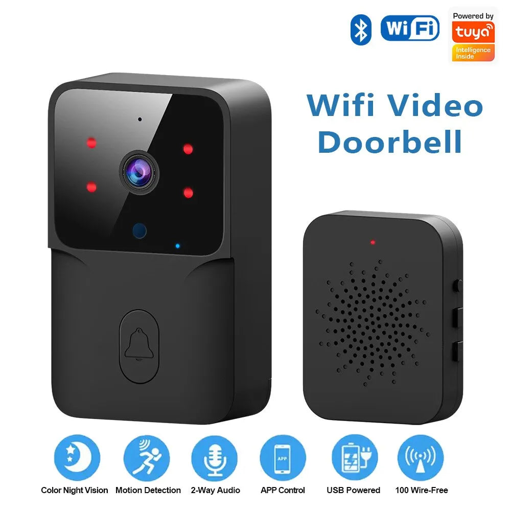 ONENUO WiFi Doorbell Home Tuya WiFi Wireless Doorbell DC AC Battery Powered