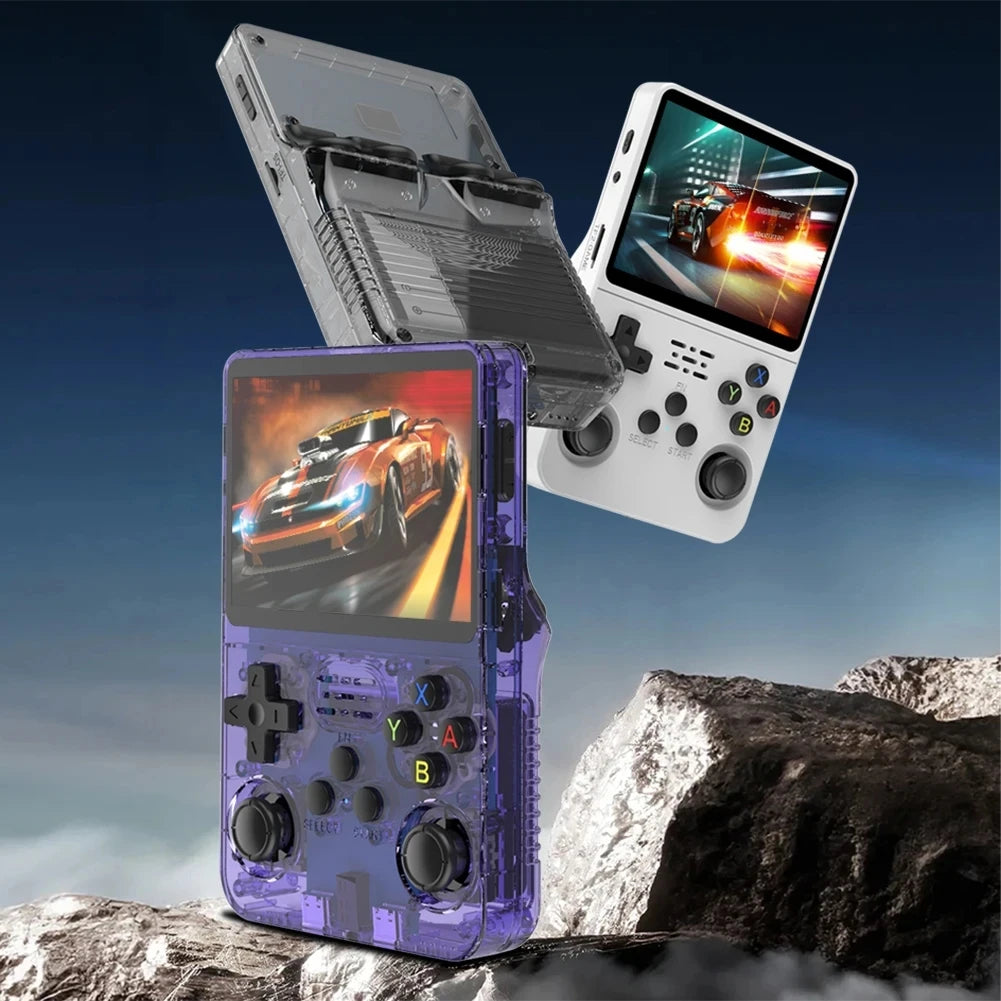 R36S Handheld Game Console with 3.5" IPS Display | Portable Linux-Based Gaming Device