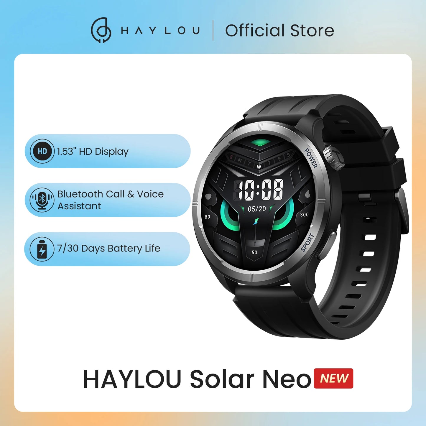 Smart Watch 1.53'' HD Display Bluetooth Call 24H Health Monitoring