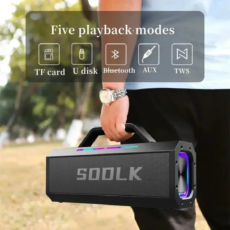 SODLK S520 150W High Power Wireless Bluetooth Speaker with 6.5MM Audio Interface Is Used for Devices Such as Guitar Blowpipes