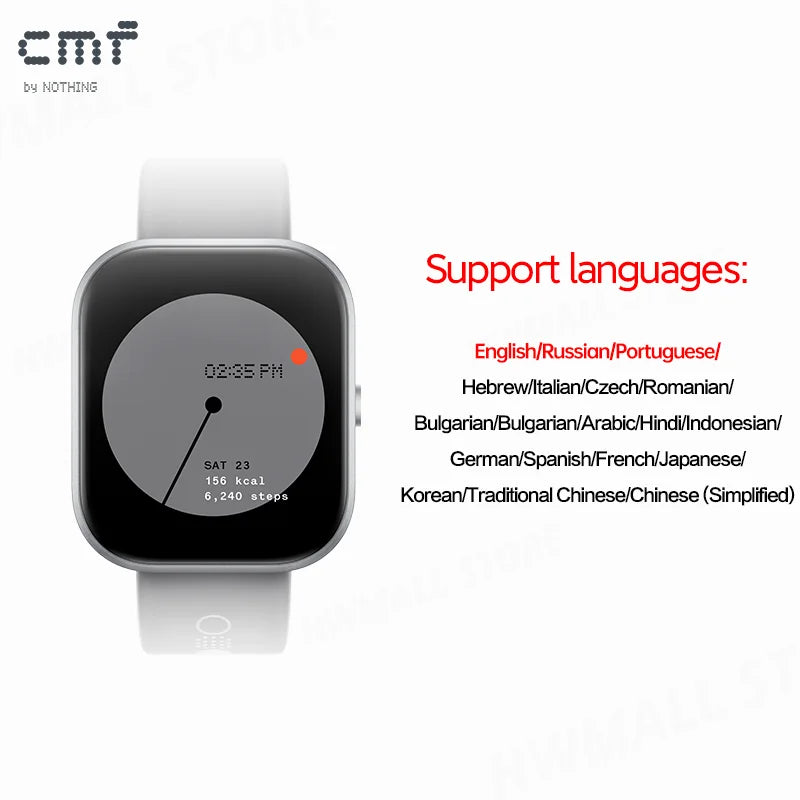 CMF by Nothing Watch Pro - 1.96" AMOLED Display, Bluetooth 5.3, AI Noise Reduction, GPS, and BT Calls