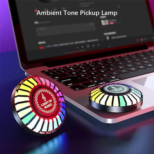 Magnetic RGB Pickup Ambience Light Hot Led Magic Color E-Sports Creative Voice Control Music Rhythm Lamp