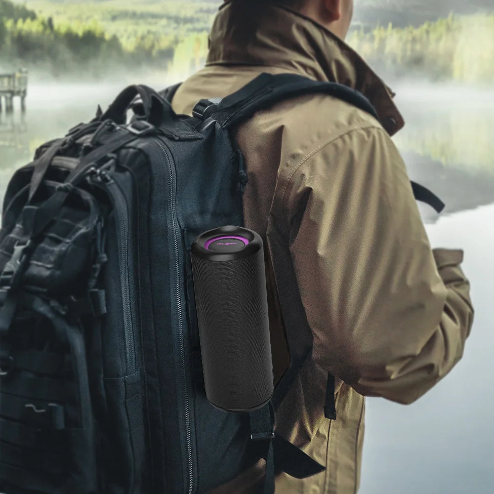 WISETIGER P3 Portable Bluetooth Speaker 30W Outdoor IPX7 Waterproof Wireless  BT5.3 RGB Light TWS Connection