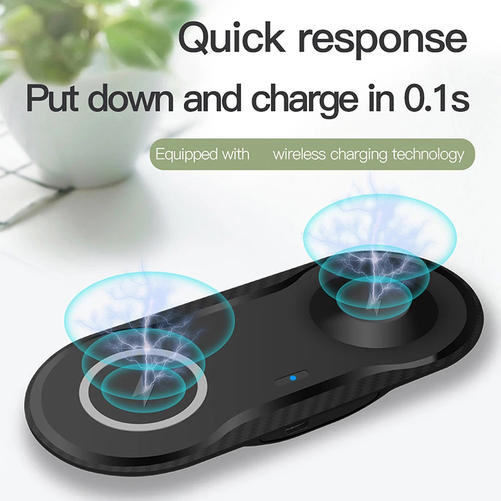 25W  Wireless Charger Pad For Samsung S23 S22 Ultra Galaxy Watch 6 5 Pro 4 3