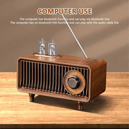 Wireless Bluetooths Speaker FM Retro Radio Subwoofer