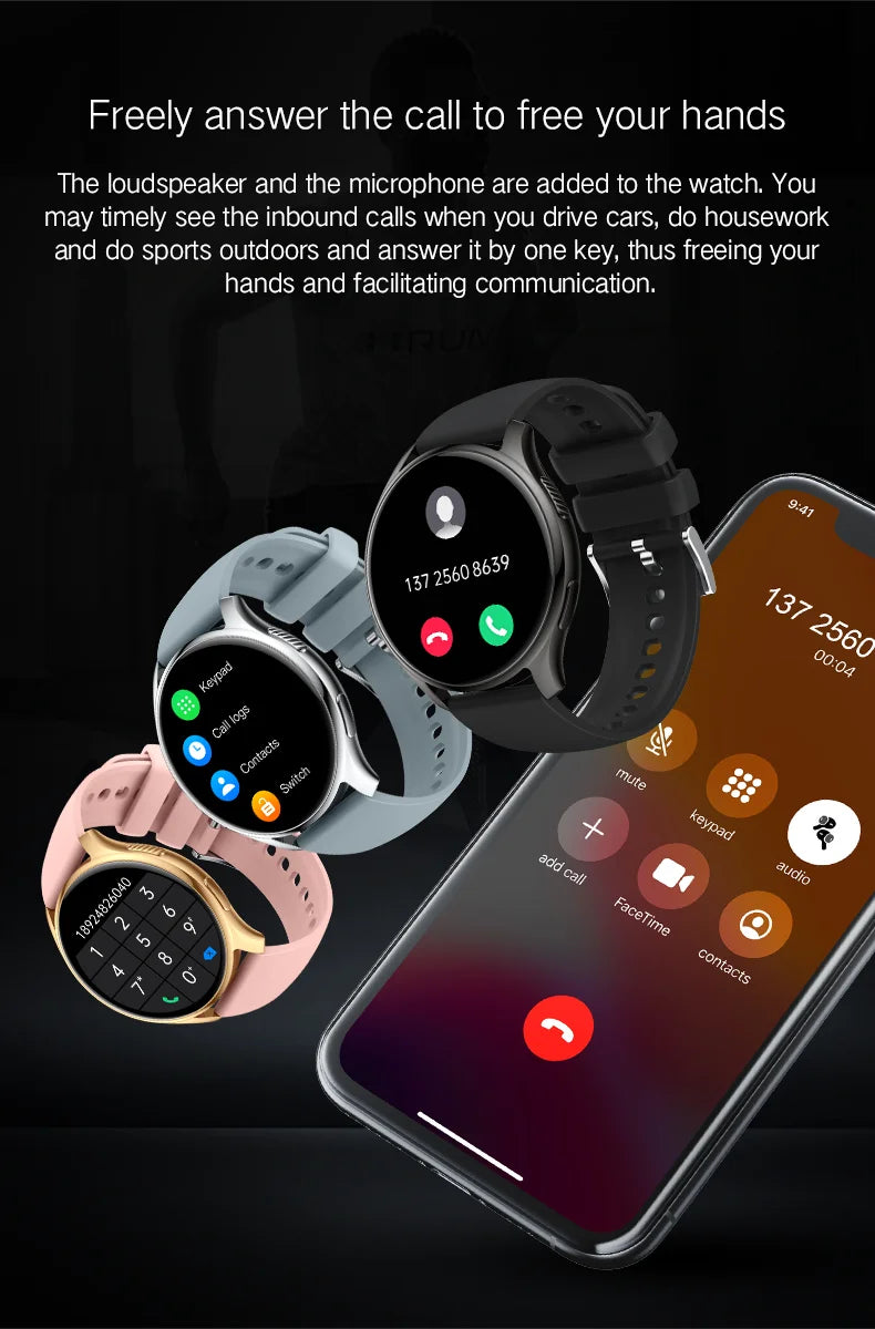 S50 Smart Watch Touch Screen Health Monitoring Bluetooth Call Electronic Watches  Waterproof Sports Smartwatch