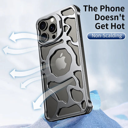 Luxury Magnetic   Phone Case For iPhone 14 13 15 Pro Max Shockproof Metal Cover