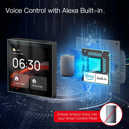 Tuya Wifi Smart Touch Screen Center Control Panel Voice Control Alexa