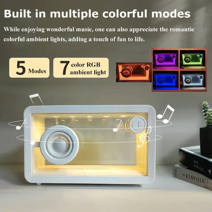 Portable Wireless Bluetooth Speakers Transparent Organic Glass Hi-fi Sound