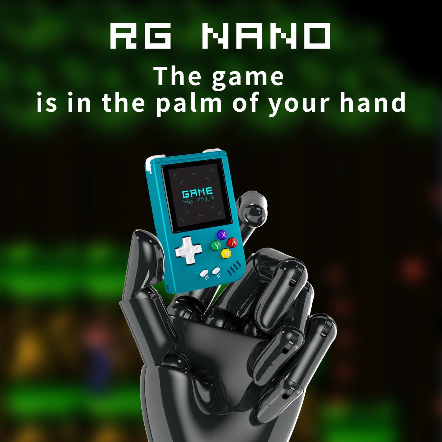 Nano Retro Mini Handheld Game Console – 1.54" IPS Screen, 64GB Storage, Aluminum Alloy Build