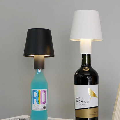 Wine Bottle Lamp Head Table Lamp Removable and Removable Portable Charging  Night Light