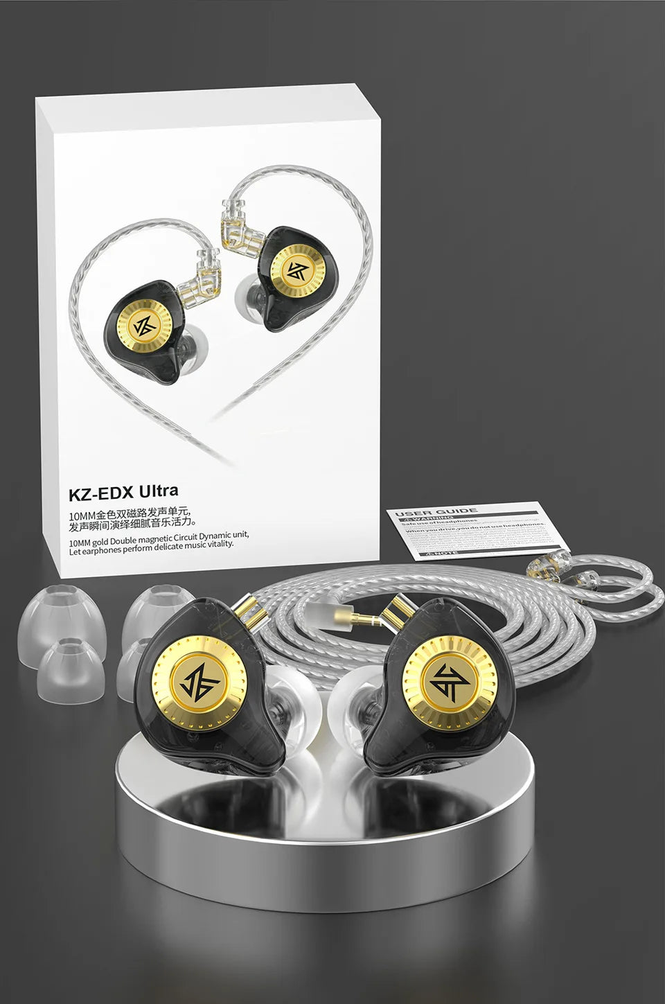 KZ EDX Ultra HiFi Dynamic In-Ear Bass Earphone Music Sport Game Noise Cancelling Headset Replaceable Cable